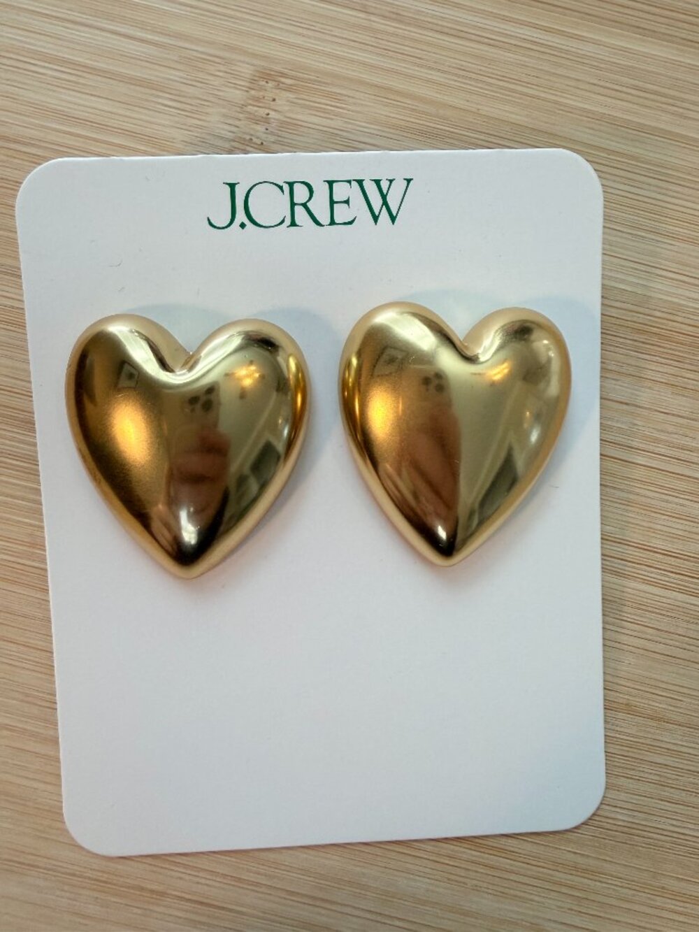 JCrew: Oversized heart earrings - Picture 2 of 5